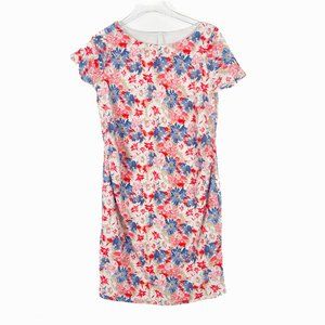 Pinkblush Floral Short Sleeve Maternity Dress Size Large L EUC D2668